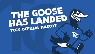 The goose has landed, TCC's official mascot