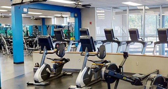 Treadmills and elliptical machines at the Y at TCC Southeast