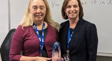 TCC Faculty Member Julie Luscomb April 2023 Goody Award Winner.