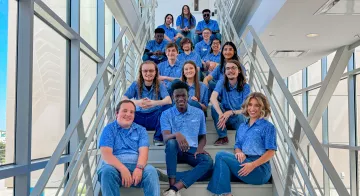 New Student Orientation leaders pose for a photo