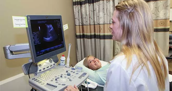 Diagnostic Medical Sonography TCC student