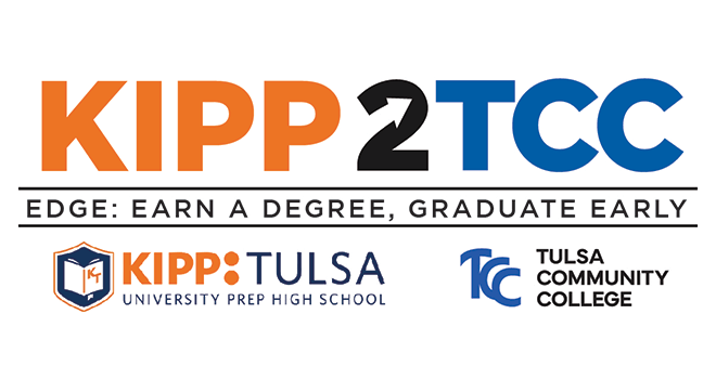 KIPP to TCC. EDGE: Earn a Degree. Graduate Early. Knowledge is Power Program Tulsa-Univeristy Prep High School. Tulsa Community College.