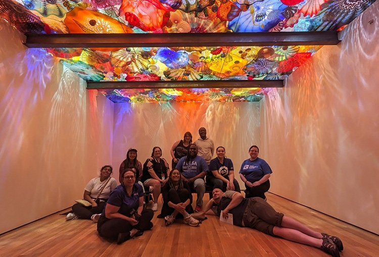 TRIO SSS Students explore the OKC Museum of Art